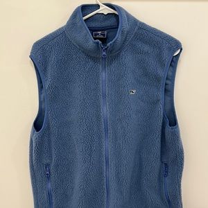 Vineyard Vines Blue Full-Zip Vest Size M